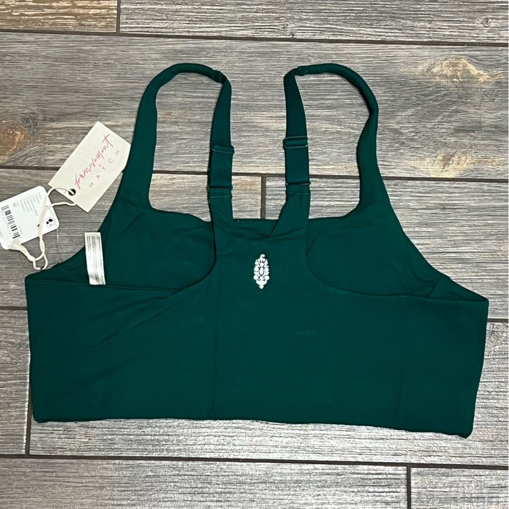 NWT $68 Free People X Hatch Maternity Square Neck Bra Size Medium Garden Green - Picture 10 of 15